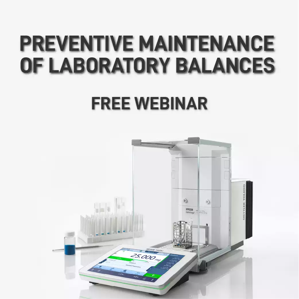 Preventive Maintenance of Laboratory Balances by Mettler Toledo
